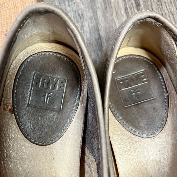 *FRYE | Mindy Slip-On Leather Sneaker Shoes in Tan Brown Size 9.5 - Picture 4 of 16